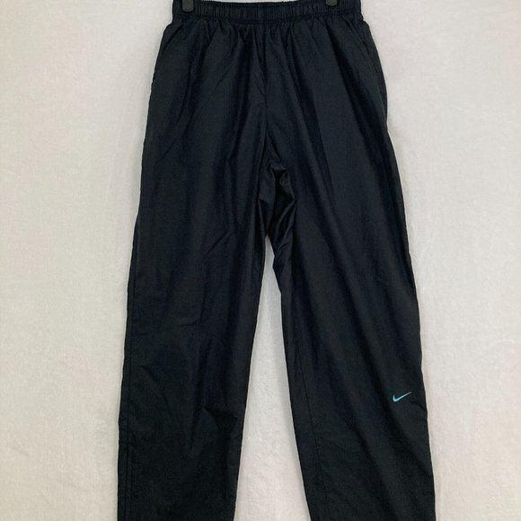 Nike Track Pants Womens M Elastic Waist Swoosh Logo Performance Straight Leg - Picture 2 of 13